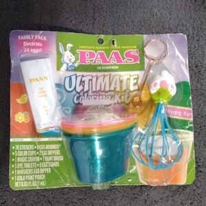 Ultimate Colorful Egg Decorating Kit - Blue and Orange